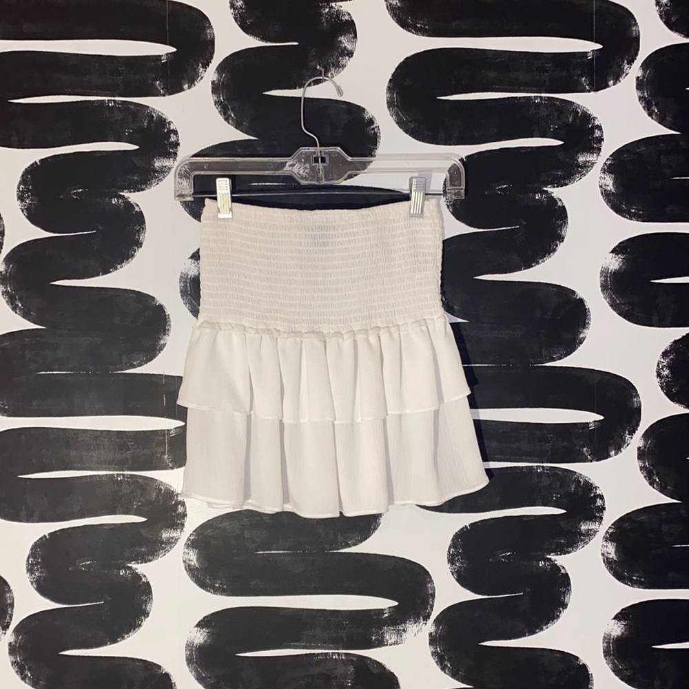 White Fluffy Skirt